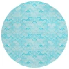 Dalyn Seabreeze SZ2 Teal Area Rug 8 ft. X 8 ft. Round