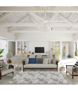 Dalyn Seabreeze SZ4 Silver Area Rug 8 ft. X 10 ft. Rectangle