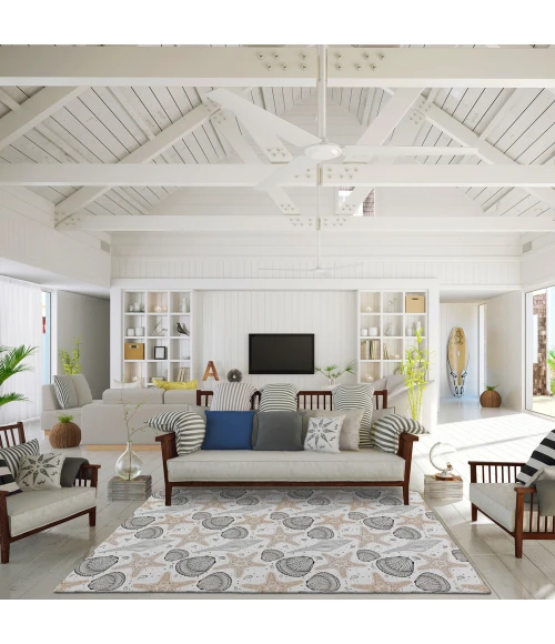 Dalyn Seabreeze SZ4 Silver Area Rug 8 ft. X 10 ft. Rectangle