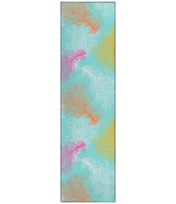 Dalyn Seabreeze SZ3 Teal Area Rug 2 ft. 3 in. X 7 ft. 6 in. Runner