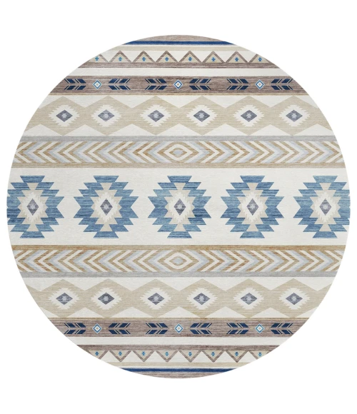 Dalyn Phoenix PH3 Ivory Area Rug 8 ft. X 8 ft. Round