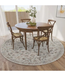 Dalyn Jericho JC4 Linen Area Rug 6 ft. X 6 ft. Round