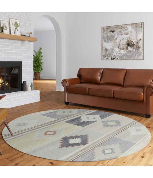 Dalyn Phoenix PH1 Ivory Area Rug 8 ft. X 8 ft. Round