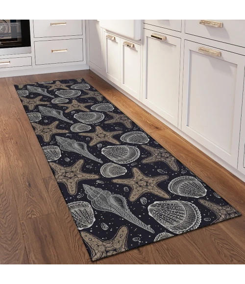 Dalyn Seabreeze SZ4 Black Area Rug 2 ft. 3 in. X 7 ft. 6 in. Runner