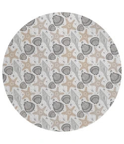 Dalyn Seabreeze SZ4 Silver Area Rug 8 ft. X 8 ft. Round
