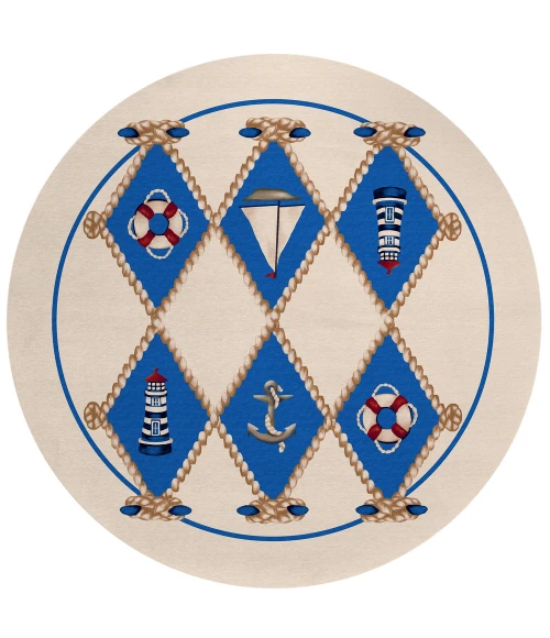 Dalyn Harbor HA6 Ivory Area Rug 8 ft. X 8 ft. Round