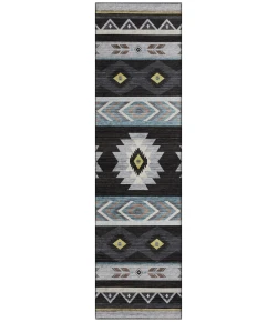 Dalyn Phoenix PH3 Black Area Rug 2 ft. 3 in. X 7 ft. 6 in. Runner