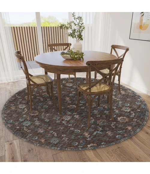 Dalyn Jericho JC8 Sable Area Rug 4 ft. X 4 ft. Round