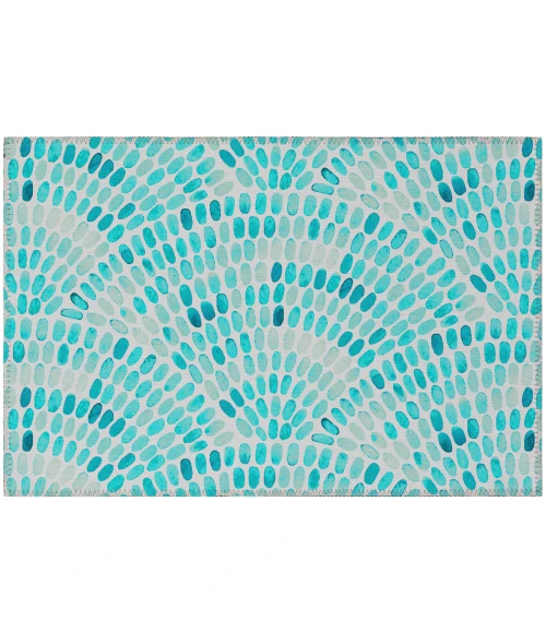 Dalyn Seabreeze SZ6 Teal Area Rug 1 ft. 8 in. X 2 ft. 6 in. Rectangle