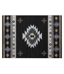 Dalyn Phoenix PH4 Black Area Rug 1 ft. 8 in. X 2 ft. 6 in. Rectangle