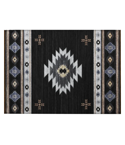 Dalyn Phoenix PH4 Black Area Rug 1 ft. 8 in. X 2 ft. 6 in. Rectangle