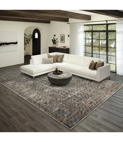 Dalyn Jericho JC10 Mushroom Area Rug 6 ft. X 6 ft. Round