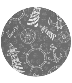 Dalyn Harbor HA9 Grey Area Rug 8 ft. X 8 ft. Round