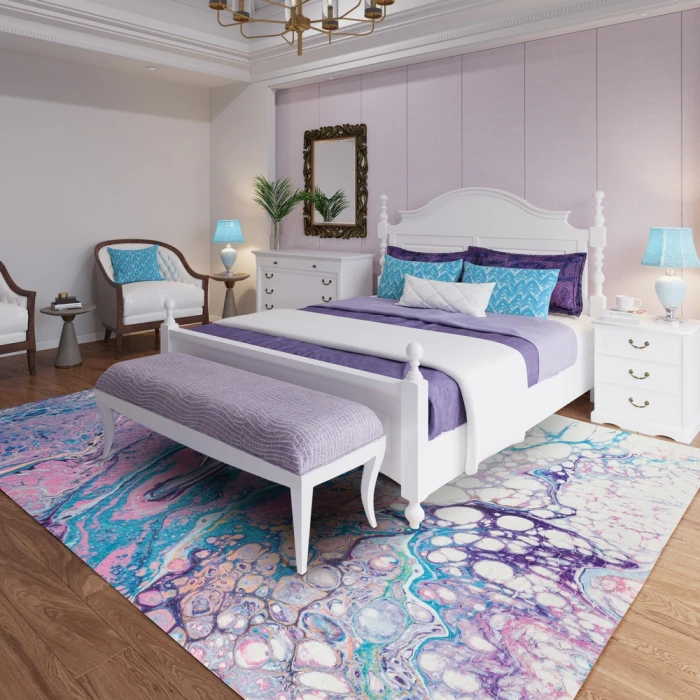 Dalyn Kikiamo KK19 Lavender Area Rug 8 ft. X 8 ft. Round