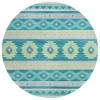 Dalyn Phoenix PH3 Teal Area Rug 8 ft. X 8 ft. Round
