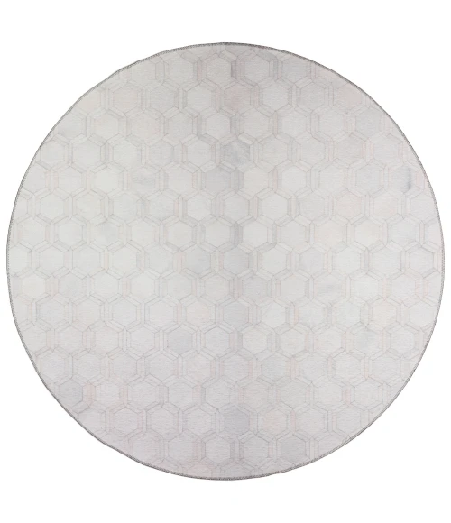 Dalyn Stetson SS1 Linen Area Rug 4 ft. X 4 ft. Round