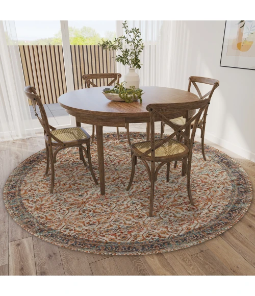 Dalyn Jericho JC10 Linen Area Rug 4 ft. X 4 ft. Round