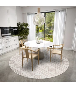 Dalyn Sedona SN14 Putty Area Rug 4 ft. X 4 ft. Round