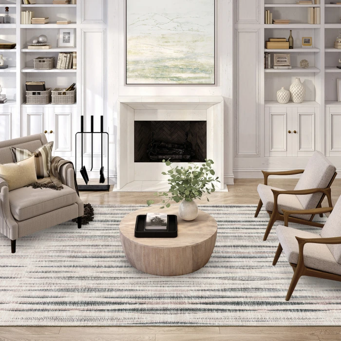 Dalyn Amador AA1 Ivory Area Rug 4 ft. X 4 ft. Round