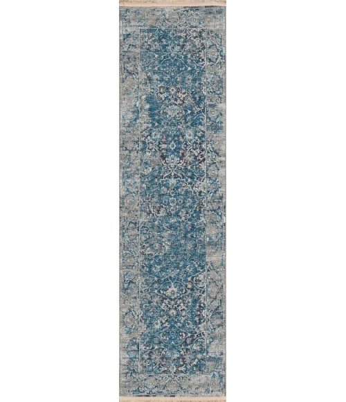 Dalyn Marbella MB2 Navy Area Rug 2 ft. 3 in. X 10 ft. Runner