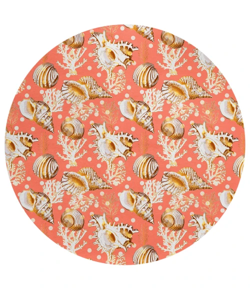 Dalyn Seabreeze SZ6 Salmon Area Rug 8 ft. X 8 ft. Round