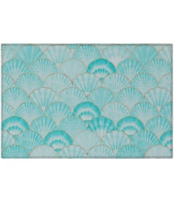 Dalyn Seabreeze SZ2 Teal Area Rug 1 ft. 8 in. X 2 ft. 6 in. Rectangle