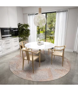 Dalyn Sedona SN11 Walnut Area Rug 4 ft. X 4 ft. Round