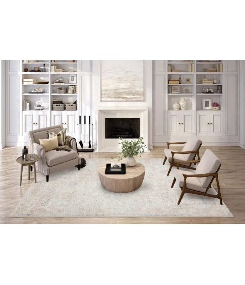 Dalyn Jericho JC3 Pearl Area Rug 5 ft. X 7 ft. 6 in. Rectangle