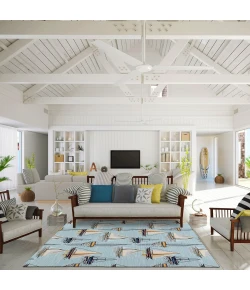 Dalyn Harbor HA8 Teal Area Rug 3 ft. X 5 ft. Rectangle