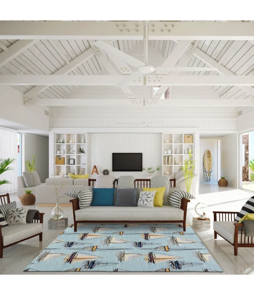 Dalyn Harbor HA8 Teal Area Rug 3 ft. X 5 ft. Rectangle