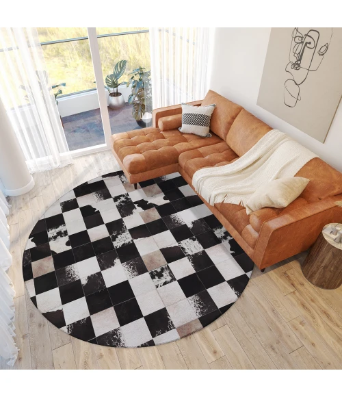 Dalyn Stetson SS10 Midnight Area Rug 4 ft. X 4 ft. Round