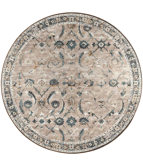 Dalyn Jericho JC4 Taupe Area Rug 6 ft. X 6 ft. Round