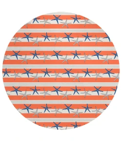 Dalyn Seabreeze SZ12 Salmon Area Rug 8 ft. X 8 ft. Round