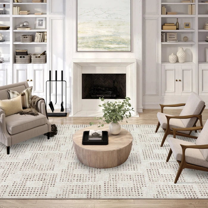 Dalyn Delano DA1 Ivory Area Rug 3 ft. X 5 ft. Rectangle
