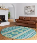 Dalyn Phoenix PH3 Teal Area Rug 8 ft. X 8 ft. Round
