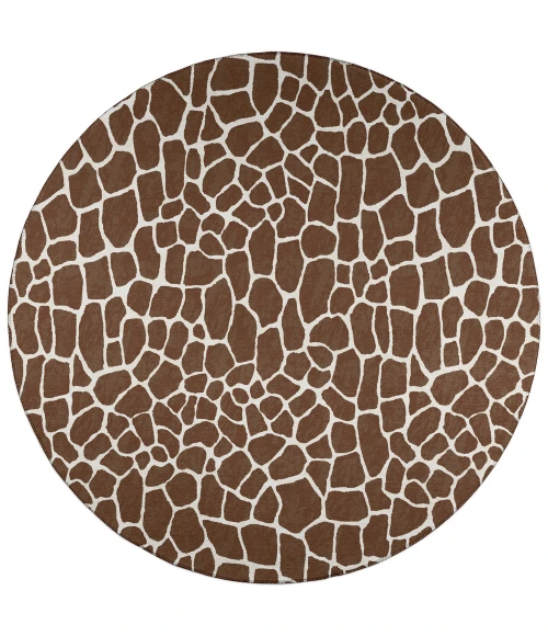Dalyn Mali ML4 Chocolate Area Rug 4 ft. X 4 ft. Round
