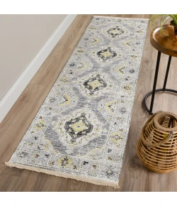 Dalyn Marbella MB1 Grey Area Rug 2 ft. 3 in. X 10 ft. Runner