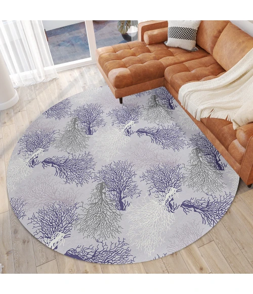 Dalyn Seabreeze SZ3 Lavender Area Rug 8 ft. X 8 ft. Round