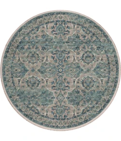 Dalyn Marbella MB5 Mineral Blue Area Rug 4 ft. X 4 ft. Round