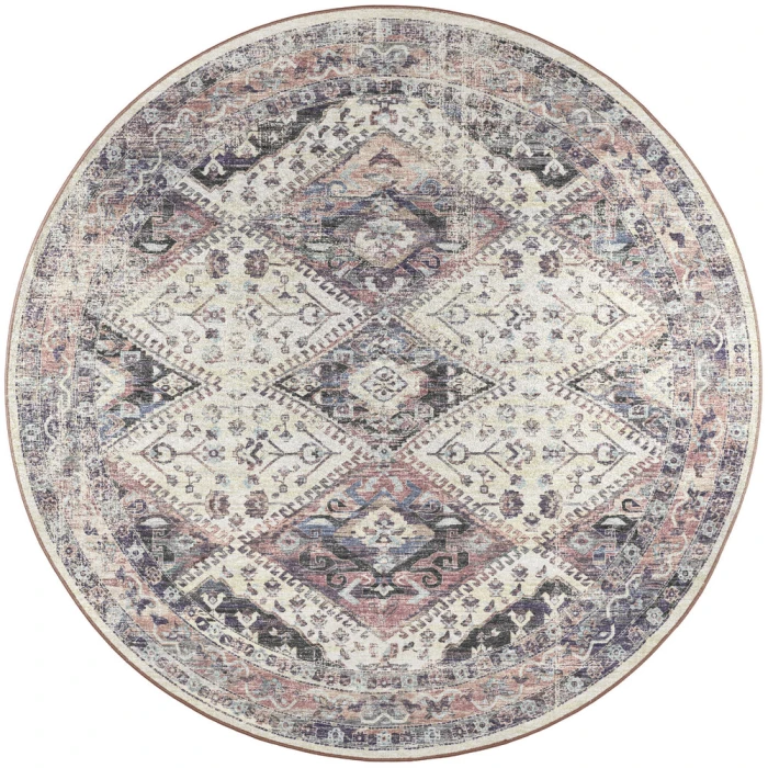 Dalyn Jericho JC9 Pearl Area Rug 6 ft. X 6 ft. Round