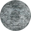 Dalyn Jericho JC5 Steel Area Rug 4 ft. X 4 ft. Round