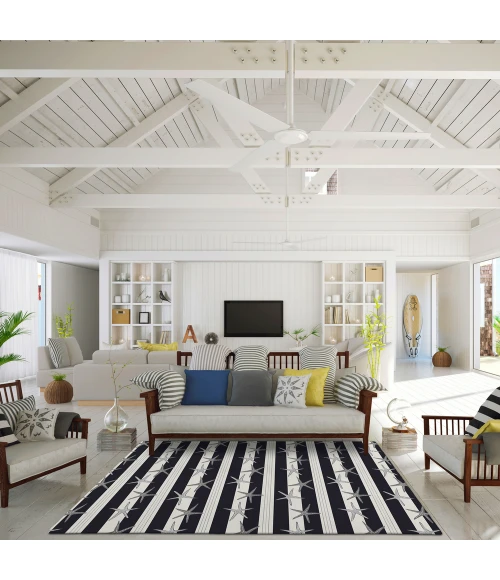 Dalyn Seabreeze SZ12 Black Area Rug 5 ft. X 7 ft. 6 in. Rectangle