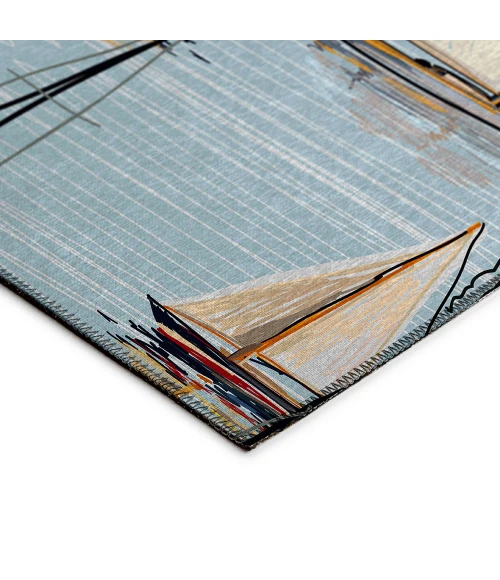 Dalyn Harbor HA8 Teal Area Rug 3 ft. X 5 ft. Rectangle