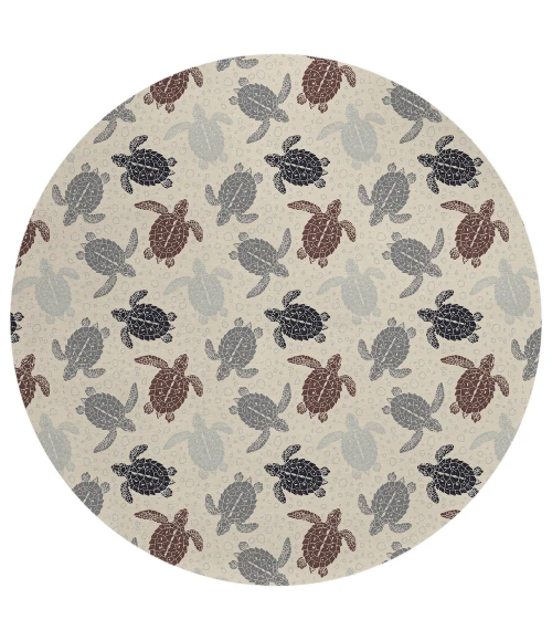 Dalyn Seabreeze SZ13 Beige Area Rug 8 ft. X 8 ft. Round