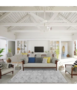 Dalyn Seabreeze SZ2 Silver Area Rug 3 ft. X 5 ft. Rectangle