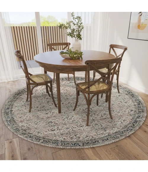 Dalyn Jericho JC10 Taupe Area Rug 10 ft. X 10 ft. Round