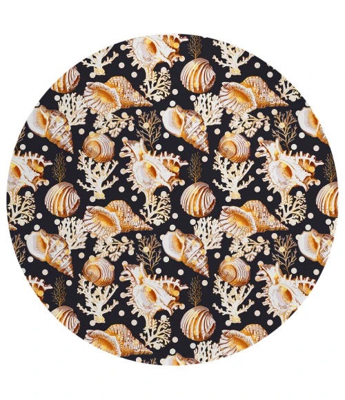 Dalyn Seabreeze SZ6 Black Area Rug 8 ft. X 8 ft. Round