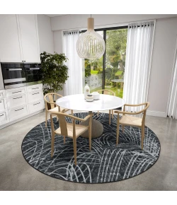 Dalyn Winslow WL2 Midnight Area Rug 6 ft. X 6 ft. Round