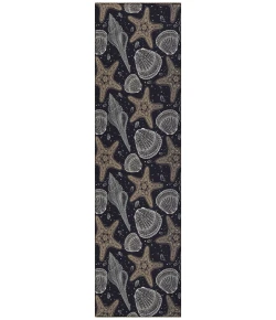Dalyn Seabreeze SZ4 Black Area Rug 2 ft. 3 in. X 7 ft. 6 in. Runner