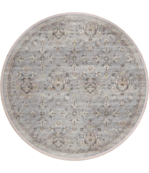 Dalyn Marbella MB4 Silver Area Rug 10 ft. X 10 ft. Round